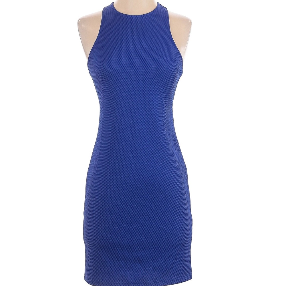 H & M Purple Racerback Style Dress Fun Flirty 38" Long Size Medium 5% Spandex